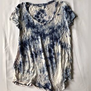 Women Seriously Soft Size XS Blue And White Color Top - 1190